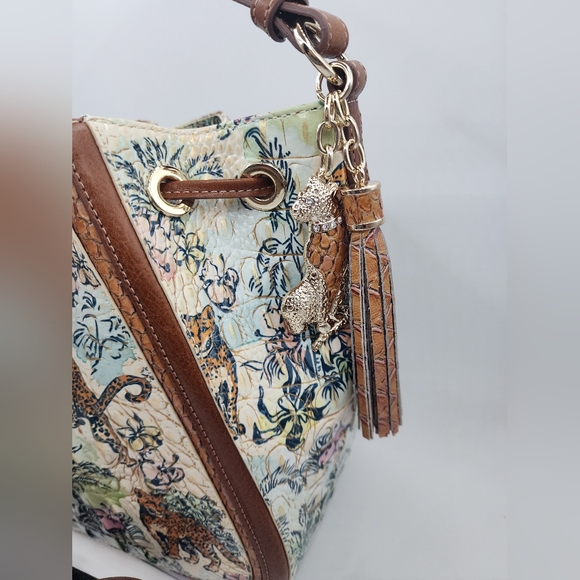 Brahmin Melinda Satchel in Souvenir Panthera NWT - Picture 4 of 15